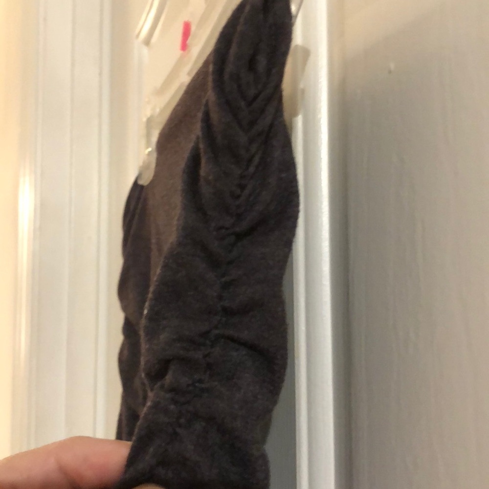 Adorable Dark Grey Cropped Pants - Picture 3 of 4